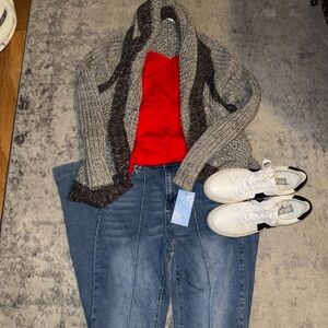 MIA Classic White and Black Lace-Up Sneakers